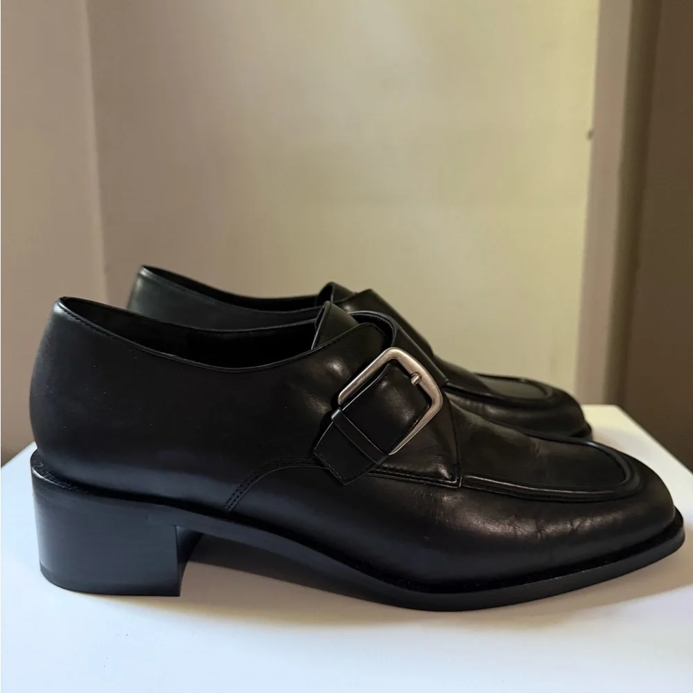 Vince. Black monk strap Loafers size 8